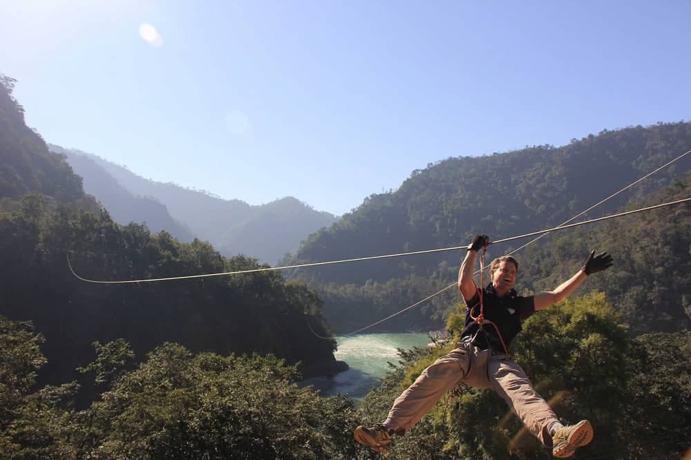 Zipline Across Ganga by Thrill Factory (Shivpuri Rishikesh)