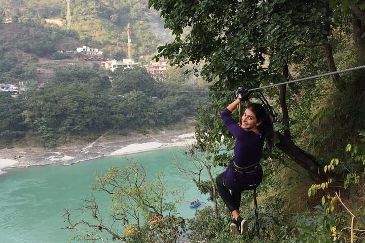 Zipline Across Ganga by Thrill Factory (Shivpuri Rishikesh)