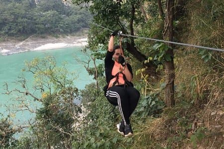Zipline Across Ganga by Thrill Factory (Shivpuri Rishikesh)